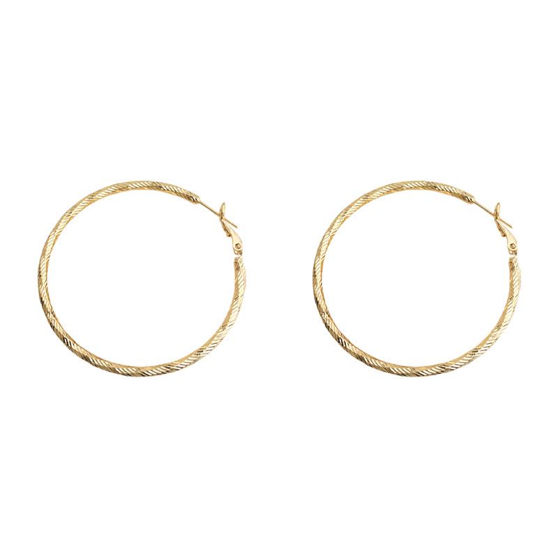 Pair Of  Earrings, Suitable For Women, Elegant Large Circle Design, 925 Silver Color, Hypoallergenic Ear Needles, Suitable For Daily And Vacation Wear, Suitable As Valentine's Day Gift