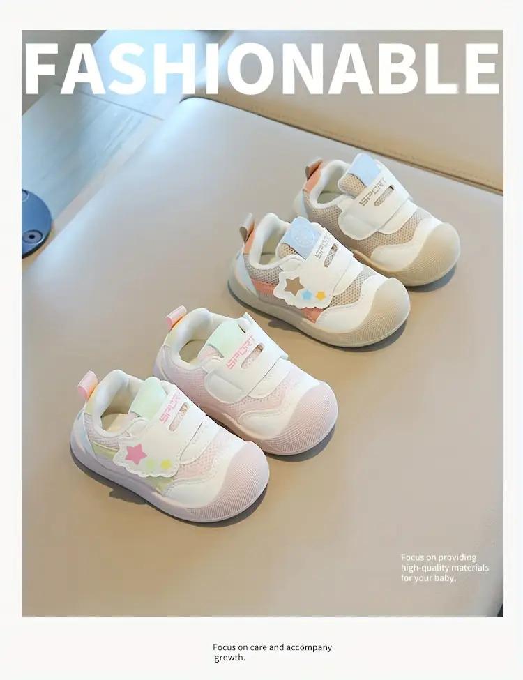 NewNewBaby First Walkers Non-Slip Shoes |             Soft Sole Toddler Sneakers for Boys & Girls,Cute Cartoon Beige/Pastel Shoes - Breathable, Cushioned, - Lightweight Toddler Trainers for Little Walkers