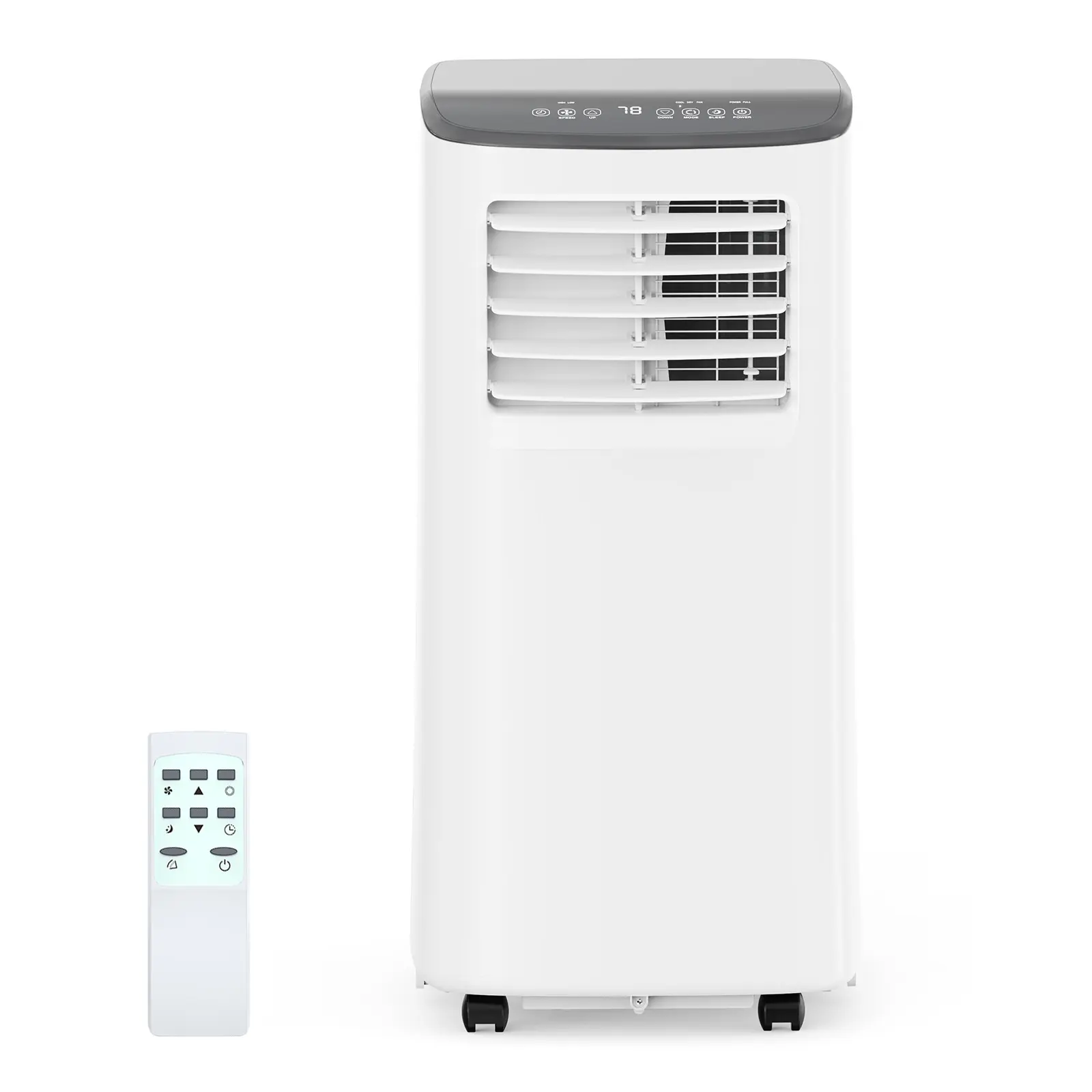 8000 BTU Portable Air Conditioner with Remote Control, Quiet AC Unit for Rooms, Compact Air Conditioner for Bedroom, Office, and Small Spaces