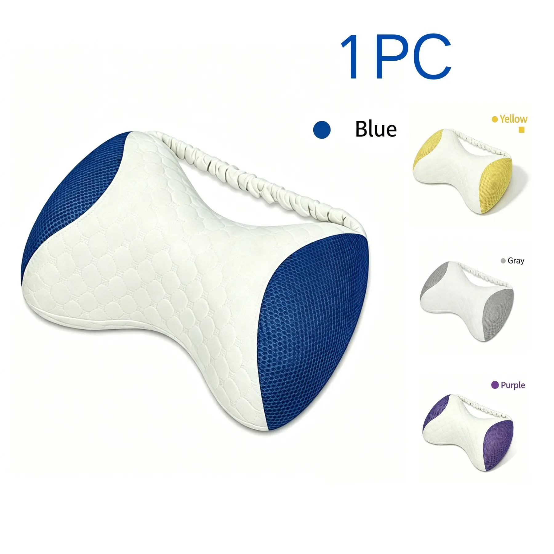 Ergonomic Memory Foam Leg Pillow, Side Sleeper Knee Support Pad, High Density Slow Rebound, Breathable 3D Mesh, Washable Zip Cover