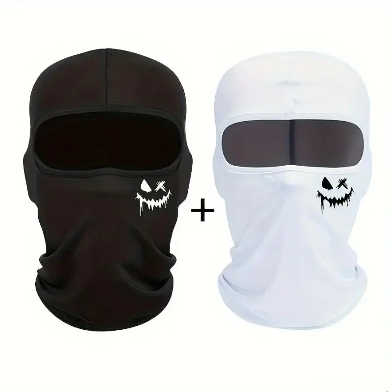 Graffiti Print Breathable Cooling Balaclava Sun Face Mask Outdoor Cycling Hiking Sports Neck Cover