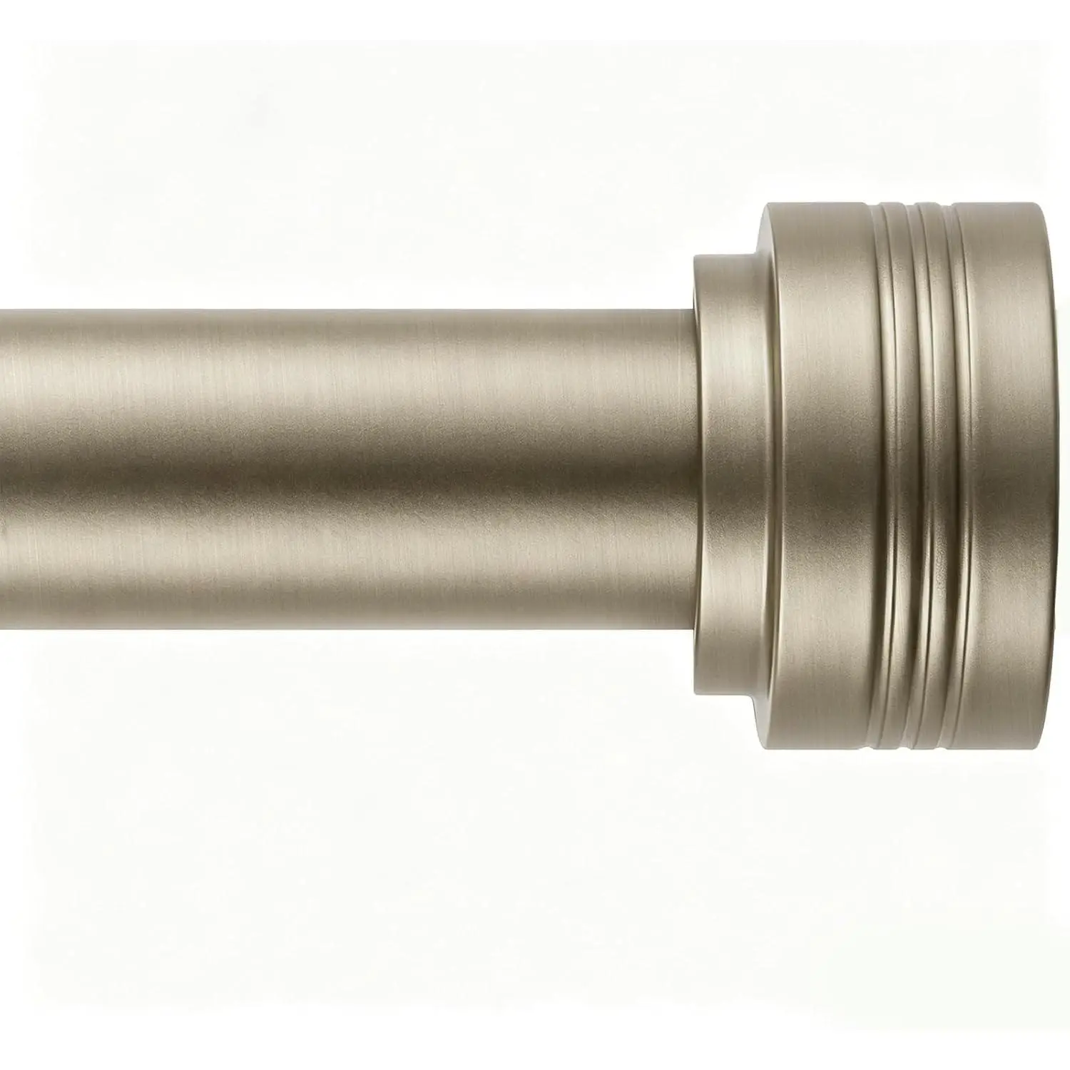 Sand Nickel Rods for Windows 18-144 Inch,Length 1 Inch Diameter Duty Rod for Bedroom//Dorm/Apartment/Door