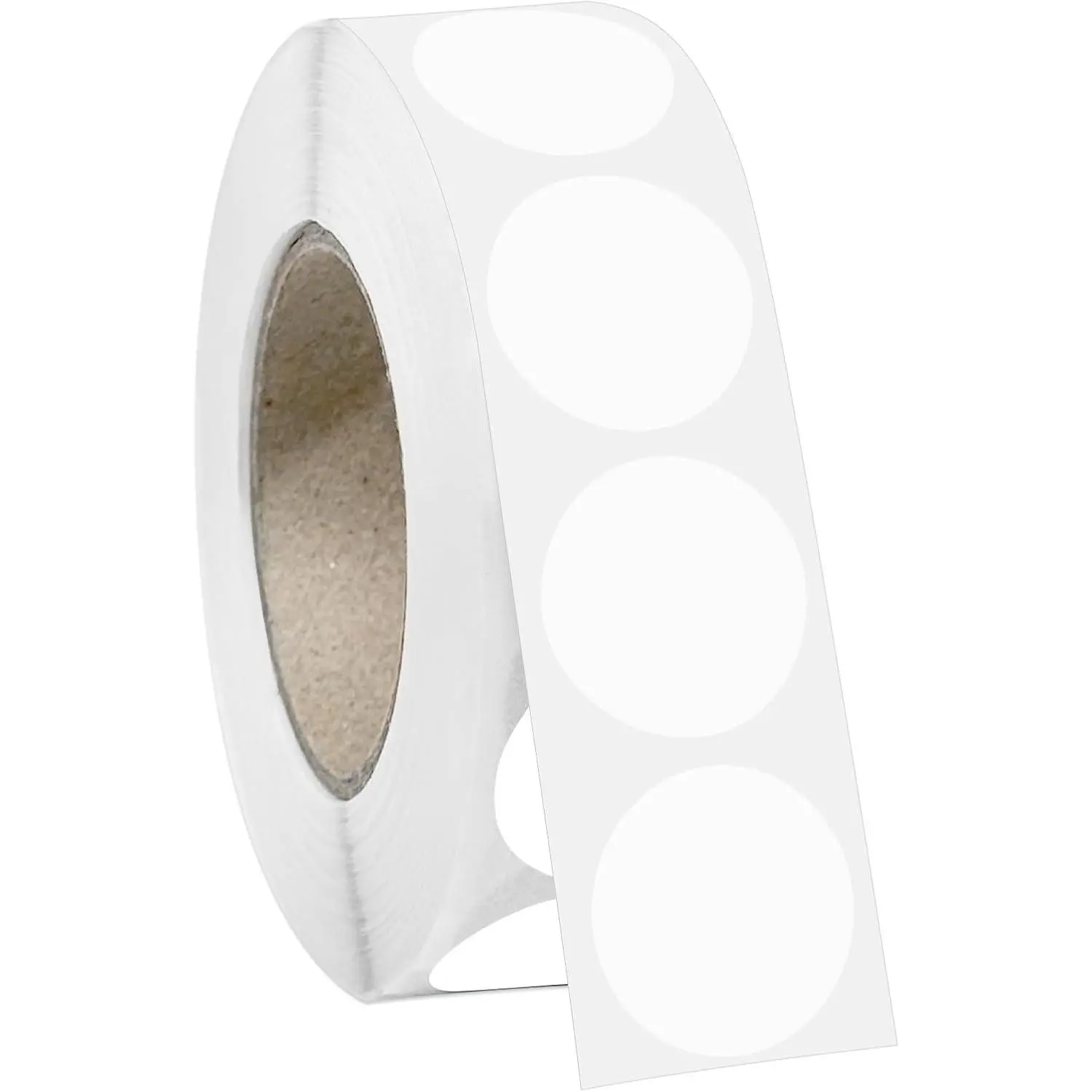 1000 PCS 3/4" White Dot Stickers Round Circle Colored Coding Labels Garage Yard Sale Dot Stickers for Toddlers, Classroom, Office