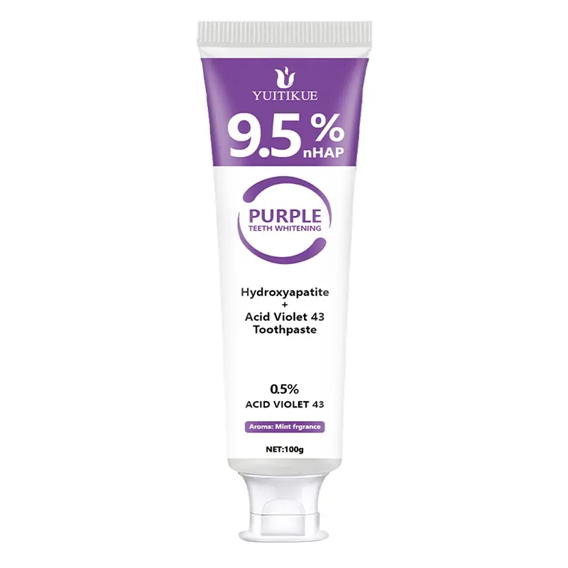 Yuitikue 9.5 Nano Hydroxyapatite Whitening Toothpaste 100g, Neutralizes Teeth, Repairs Enamel, Fresh Mint Flavor