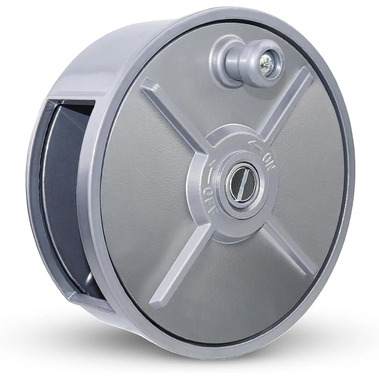 Aluminum Tie Wire Reel Coil Holder - Lightweight & Durable Wire Holder with Ergonomic Rewind Knob, Smooth Operating Wire Reel Dispenser, Sturdy Aluminum Reel with Built-in Belt Loops for Construction