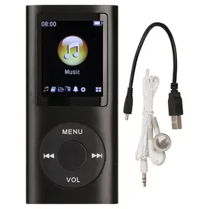Aluminum Alloy MP3 Player 1.8 Inch LCD Screen Portable Music Player Slim Lossless Sound for Gym Travel Commute