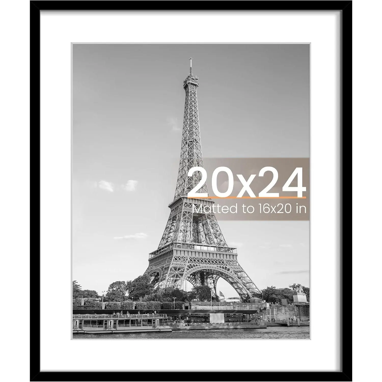 20x24 Picture Frame, Wall Decor Poster Frames, Black 1 Pack