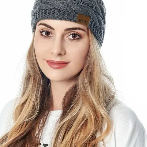 New Arrival Fleece Knit Headband for Autumn and Winter, Ear & Forehead Warmer, Windproof Fashion Accessory for Outdoor Activities, Soft Fashion Headbands