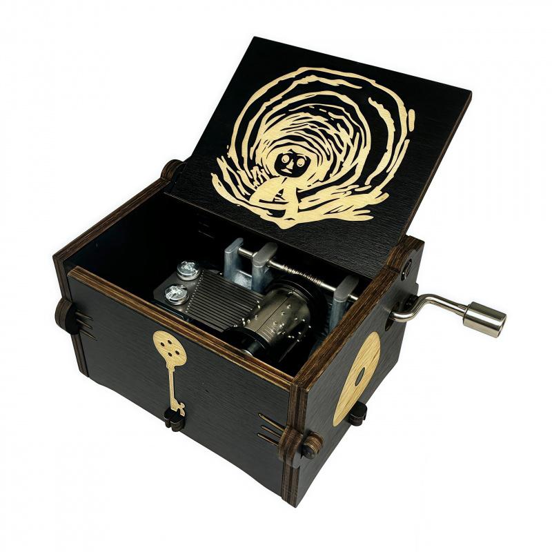Music Box Coraline Musical Gift Hand Crank Engraved Boxes Gift for Lover, Spouse, Partner black Dreaming