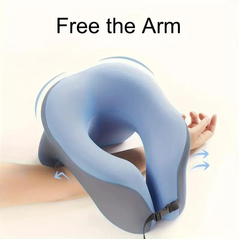 U-shaped neck pillow, comfortable nap, portable washable travel pillow, suitable for home, camping and office use. U-shaped neck pillow, high-quality elastic, pillowcase is machine washable, the ultimate convenience. Travel, office nap or home use