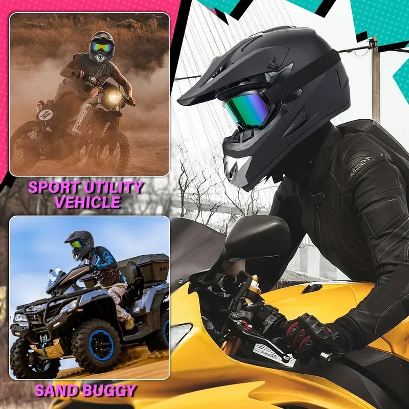Man Woman Motocross Motorcycle Helmet ATV Motocross MTB MTB DH Racing Helmet Cross Helm Capacetes Send 3 pieces gift.