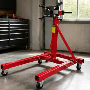 ARCH Heavy Duty Engine Stand 2000LBS Capacity 360 Degree Rotating Motorcycle Run Stand with 6 Casters Foldable Frame for Auto Repair Vehicle Maintenance Garage Workshop Red, Home Furniture and Household Product Search Terms for US Online Shopping