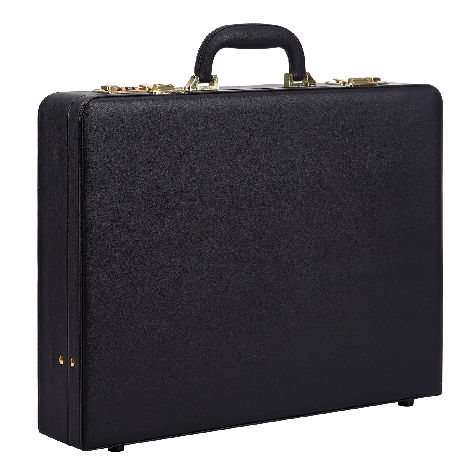 Briefcases for Men, Professional Leather Briefcase | Dual Combination Lock, Hard Side, Expandable Attache Case, Work Office Travel