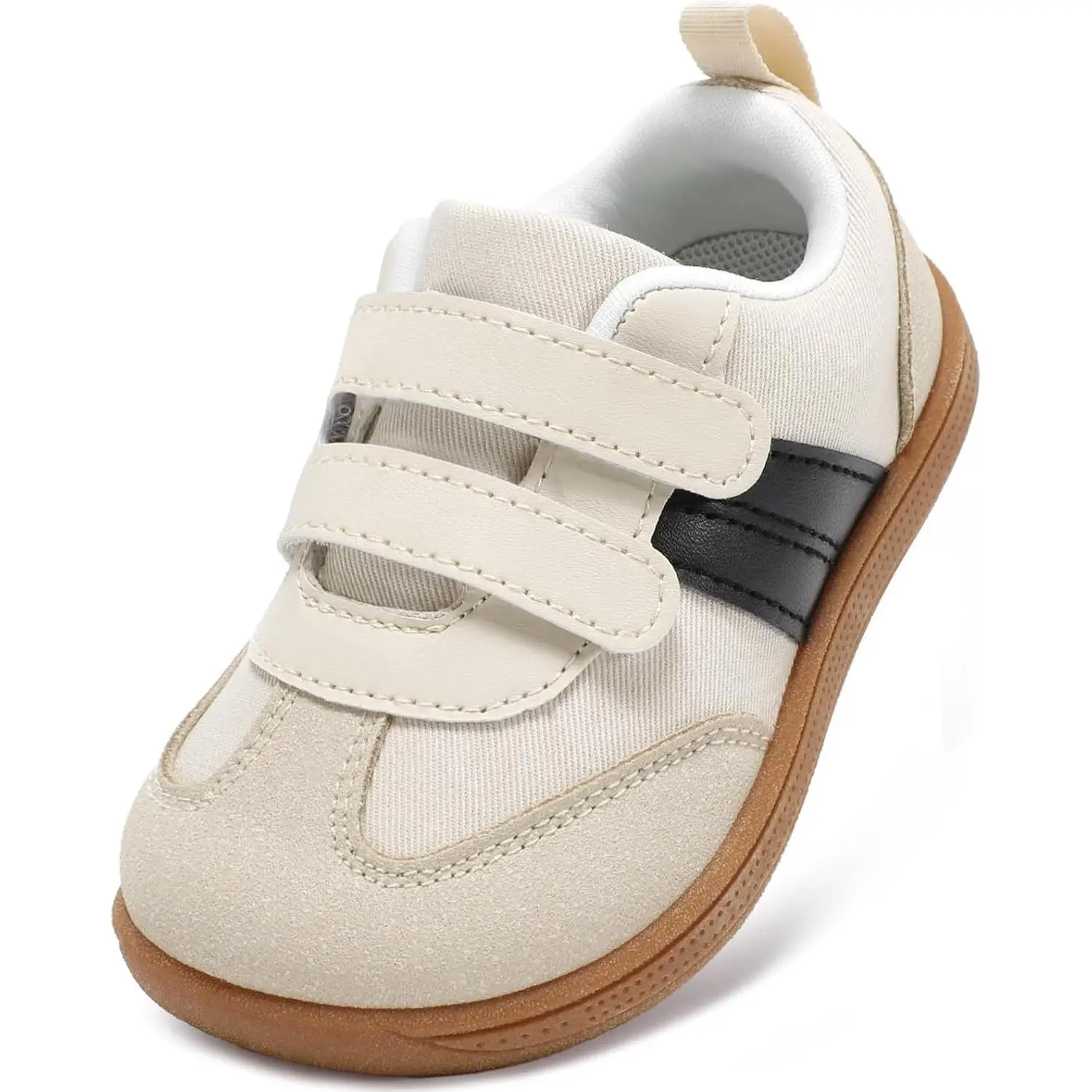 Toddler Wide Toe Box First Walk Sneakers | Non-Slip Sole, Breathable Upper, Zero-Drop Barefoot Feel, Hook-and-Loop Design, Supports Healthy Foot DevelopmentGift