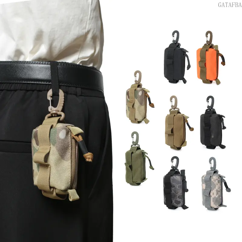 Durable Waist Mini Pouch Buckle Style Key Coin Purse Portable Car Key Bag Portable Carry Bag For Outdoor Hiking Daily Travel Use,back to school,back to school haul