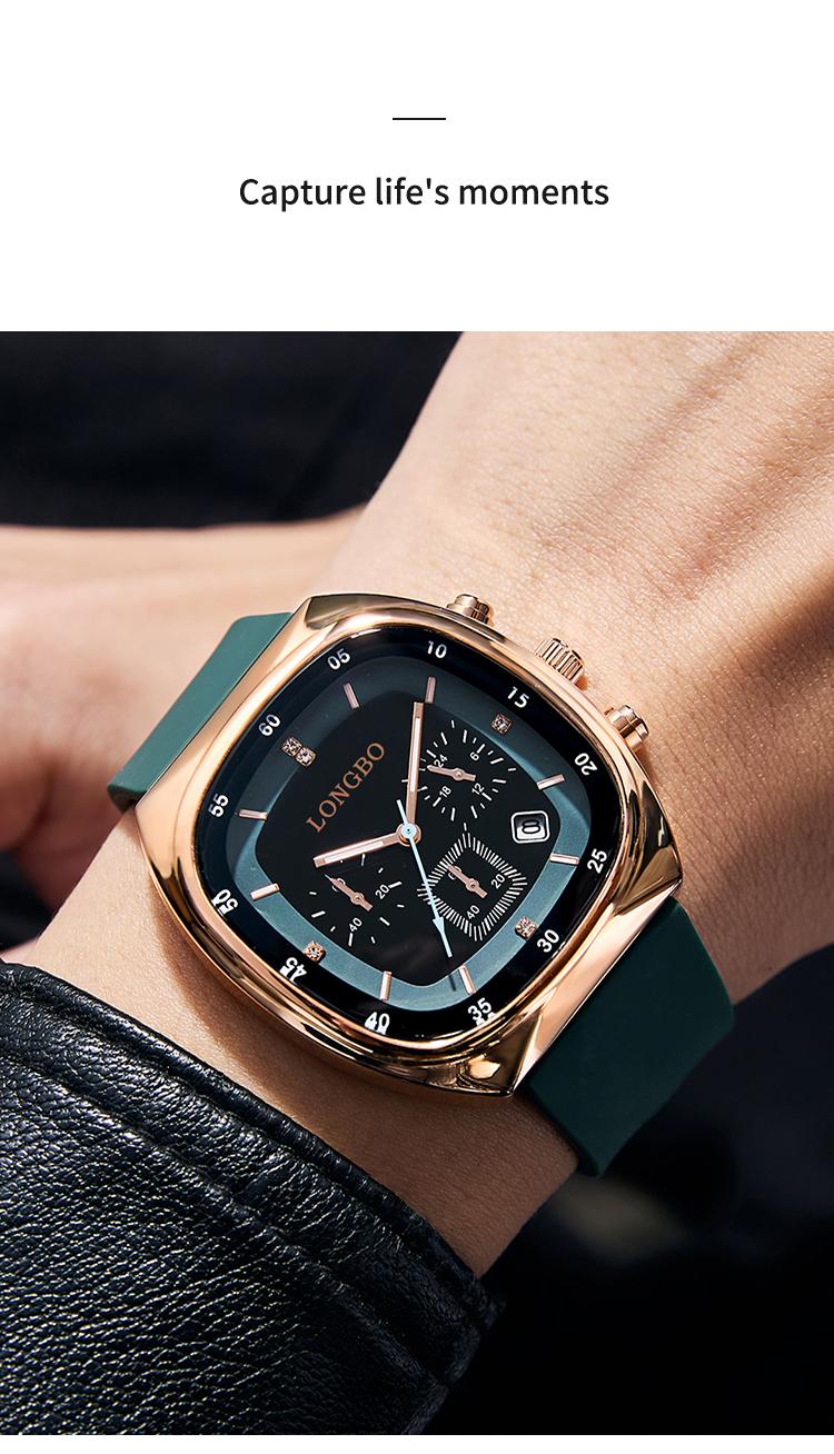 Fashionable waterproof men's and women's universal open watch - fluorescent and soft strap, the choice daily casual wear