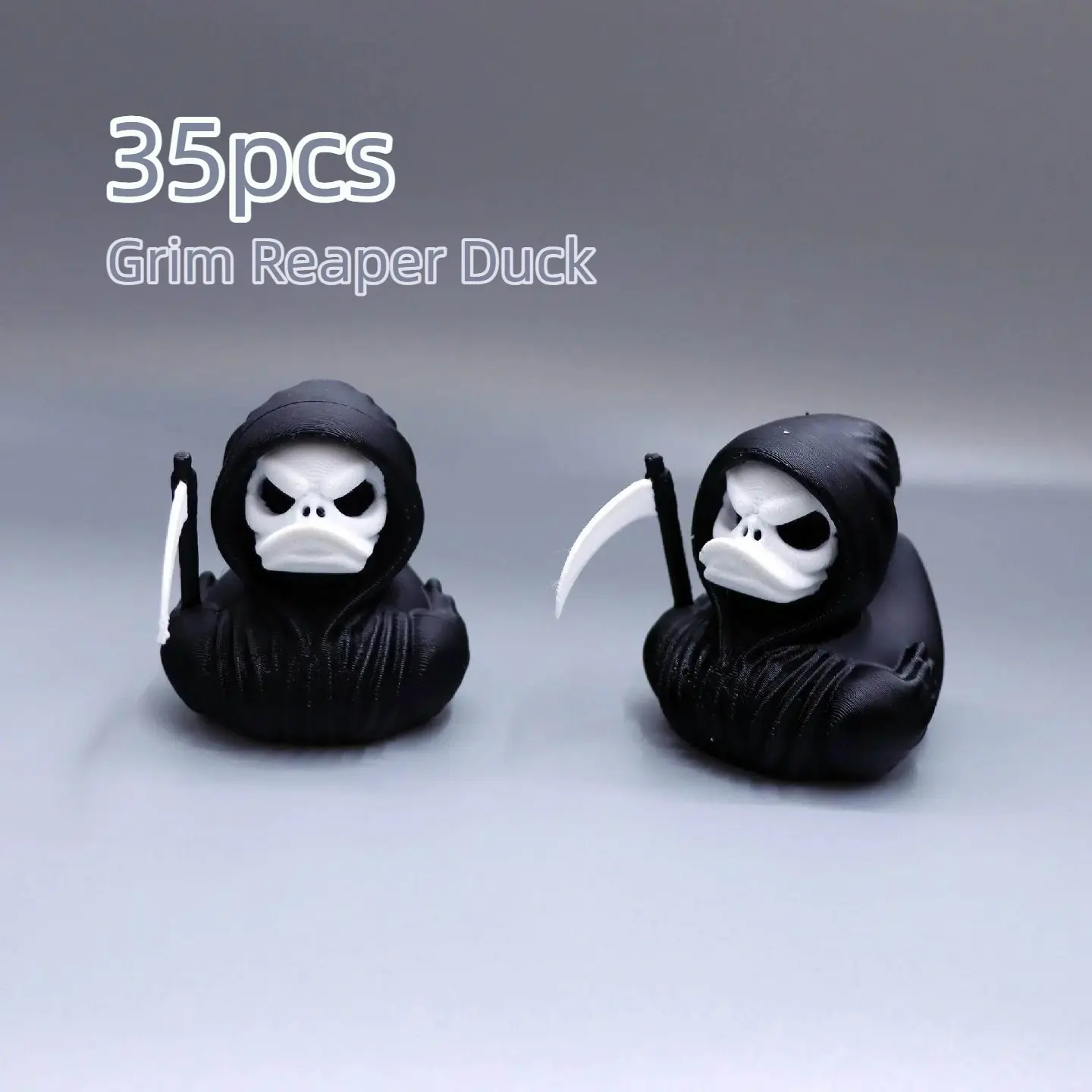 1pc 3D Printed Grim Reaper Duck Ornament, Unique Decorative Piece, Ideal for Home Decoration, Art Collection, Perfect Gift Choice