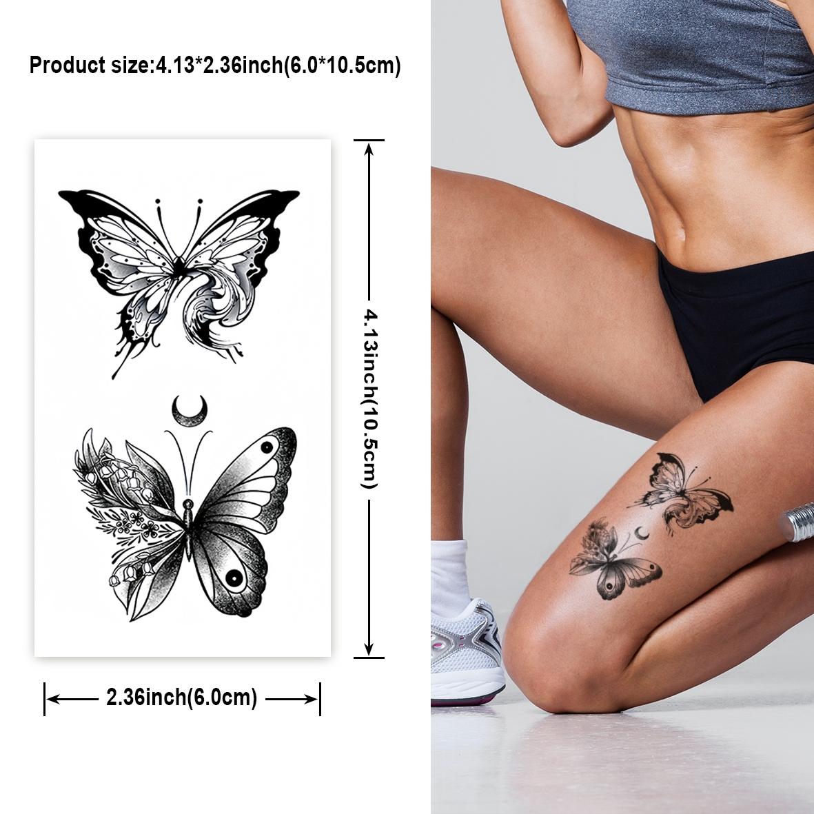 Semi-permanent Tattoo Sticker, 60 Sheets Durable Designs for Body Art, Easy To Apply and Remove, Waterproof Temporary Tattoos, Fake Tattoos