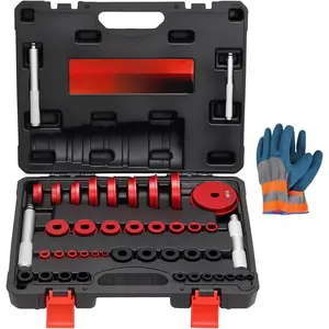 Bearing Press Kit, Bearing Race and Seal Driver Set, Bearing Race Punch Set with Seal Driver and Bearing Adapters, Bearing Seal Driver Kit (43 Piece Bearing Press Kit)