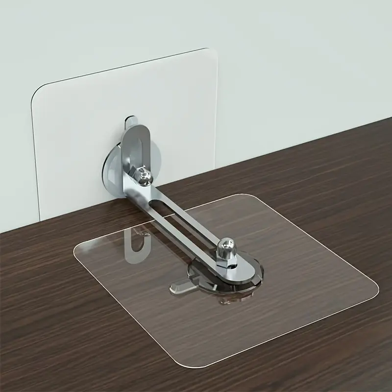 5 pieces of anti-tip furniture anchors, no-drill wall-mounted home safety brackets, anti-tip furniture hardware kit for protector, used to secure bookshelves, dressing tables, and cabinets on the wall for safety - detachable screws