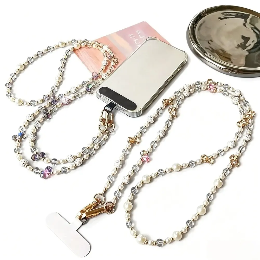 Long Crossbody Phone Strap for Women 60cm | Adjustable Fashion Phone Chain | Hands-Free Lanyard for Travel Outdoor Photography Daily Shopping