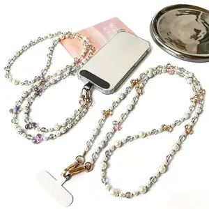 Long Crossbody Phone Strap for Women 60cm | Adjustable Fashion Phone Chain | Hands-Free Lanyard for Travel Outdoor Photography Daily Shopping