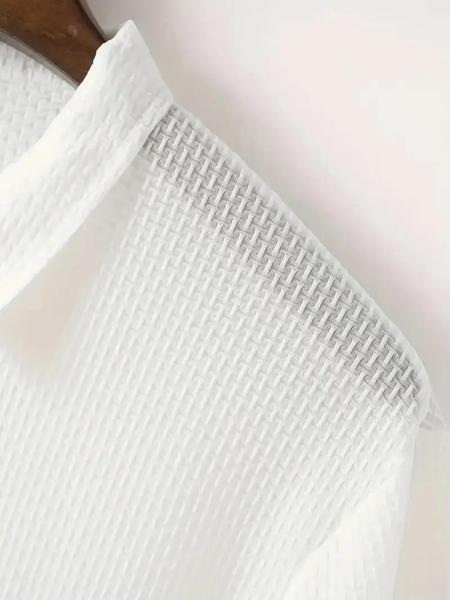 Men's Summer Polo Shirt, Casual Golf Polo, Casual Fitted Design, New Jacquard Fabric, Short Sleeve Collar, Available in Multiple Colors