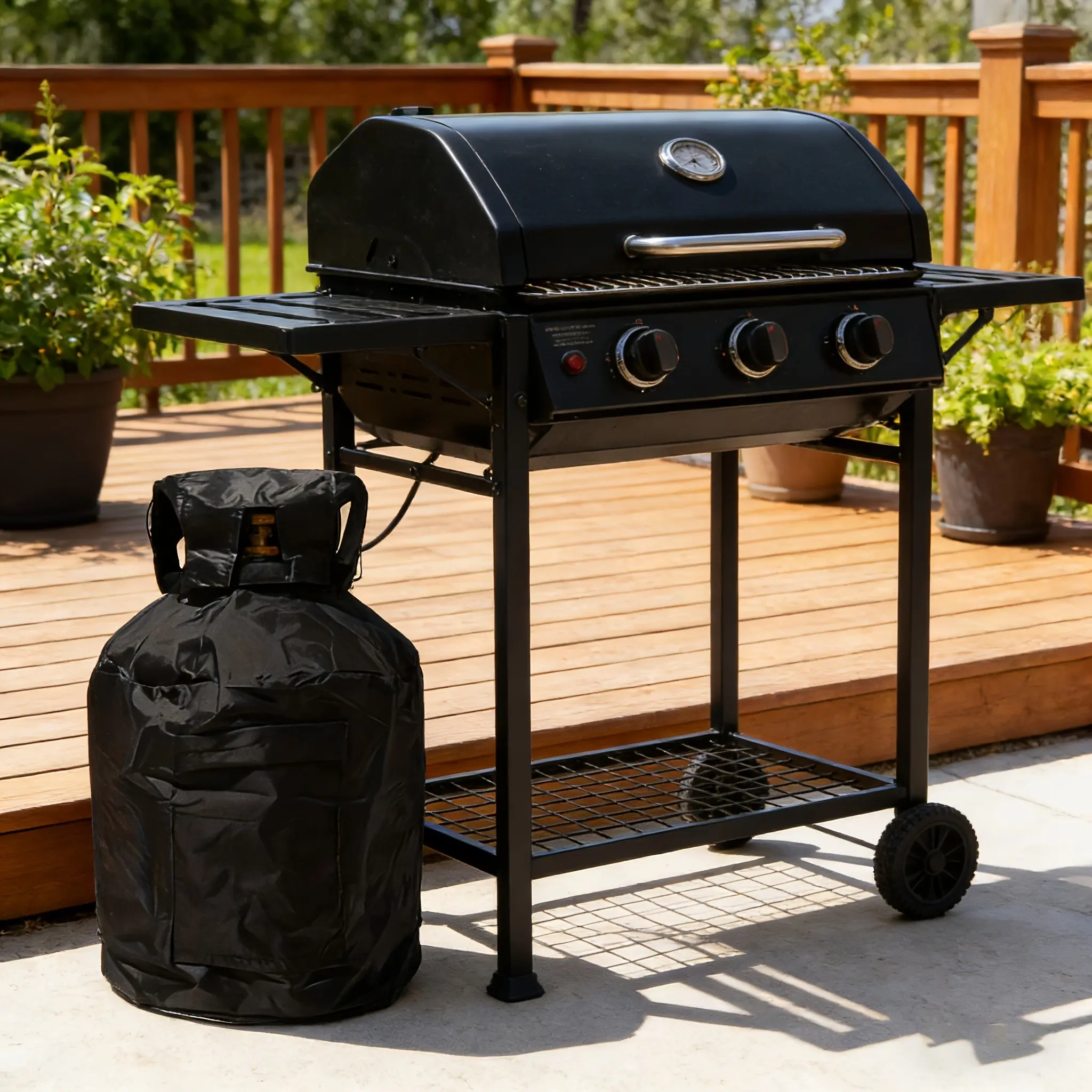 Propane Tank Cover, Gas Tank Cover - Heavy Duty Oxford Fabric, Suitable For Outdoor Gas Cylinders, Reusable