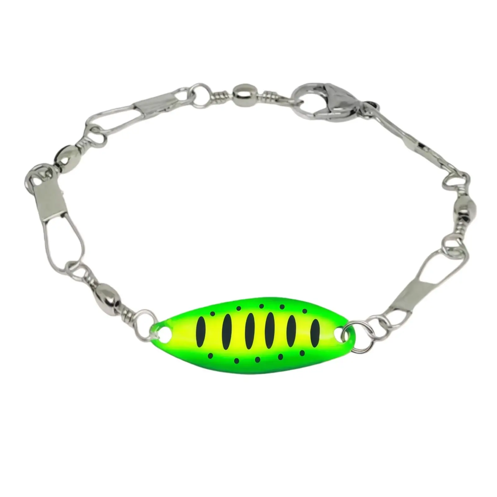 Fishing Lure Bracelet for Men Women, Adjustable Handmade Fisherman Bracelet Jewelry with Spoon Lure and Swivels, Anglers and Outdoor Lovers Gifts
