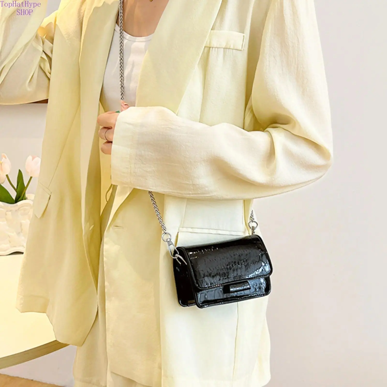 Women's 2026 Summer Silver Square Mini Crossbody Bag - Premium Stylish Handbag, Versatile Shoulder Bag for Daily Outings & Vacation, Shoulder Bags, Handbags For Women Fashionable Bags Adjustable Strap Bag