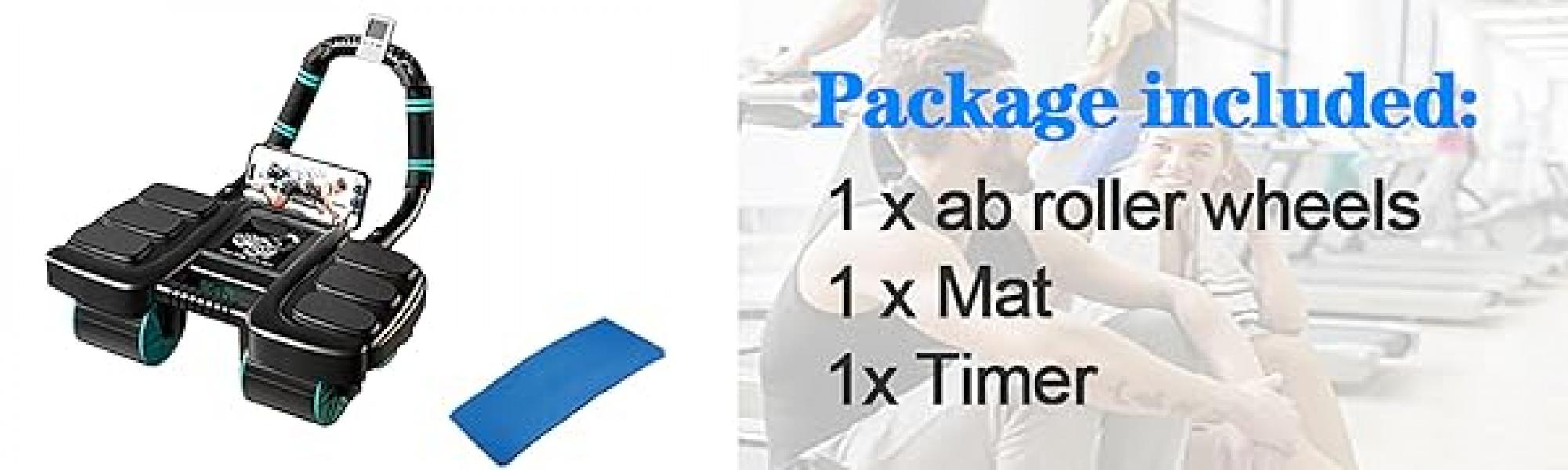 4-Wheel Beginner-Friendly Ab Roller – Smooth Noise-Free Automatic Rebound, Extra Thick Elbow Support & Knee Pad Included – Heavy-Duty Home Gym Core/Full-Body Workout Equipment (Black) 4-Wheel Beginner-Friendly Ab Roller – Smooth Noise-Free Automatic Rebound, Extra Thick Elbow Support & Knee Pad Included – Heavy-Duty Home Gym Core/Full-Body Workout Equipment (Black)
