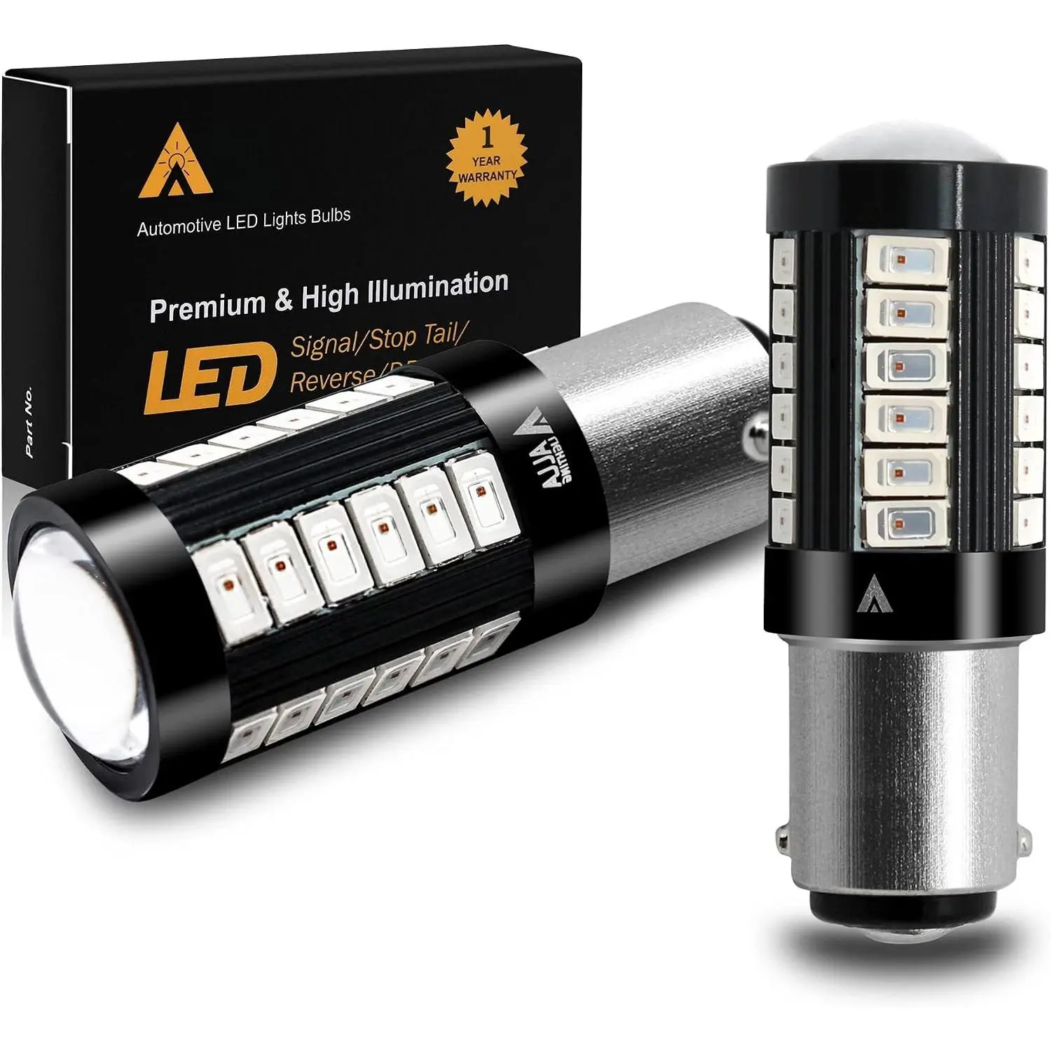 BAY15D 7518 1157 LED Strobe  Lights Bulbs Xtreme Super Bright Red Flashing Stop Lamps  2057 3496 1154 1034