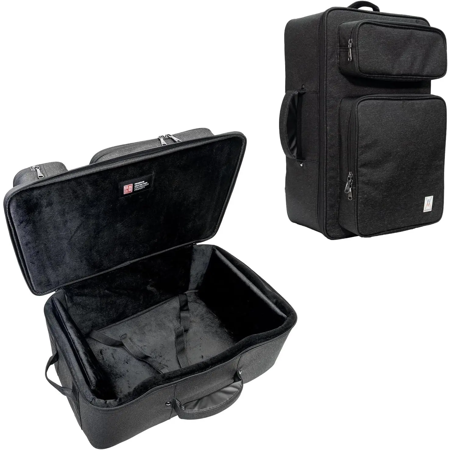WISHMADE Harmonium Cases With Handle,Waterproof and shock-resistant & Extra-large pocket (HM100)