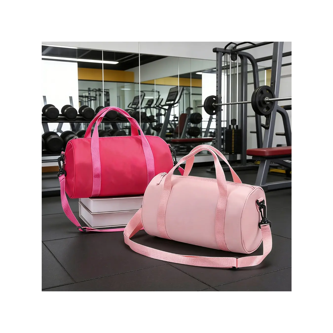 Fashionable sports and fitness bags suitable for both men and women, including sports yoga bags, dance bags, and fitness bags. Available in multiple colors, with large storage capacity, suitable for birthday/Halloween/Christmas gifts