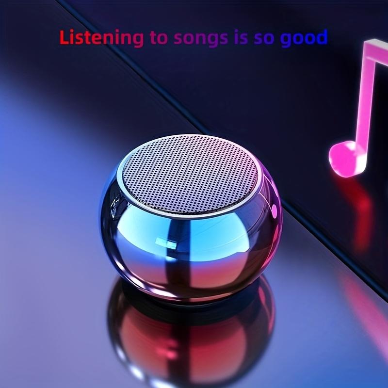 Compact Wireless Speaker with Outdoor Subwoofer, High Volume, Colorful Desktop Mini Speaker for Phones