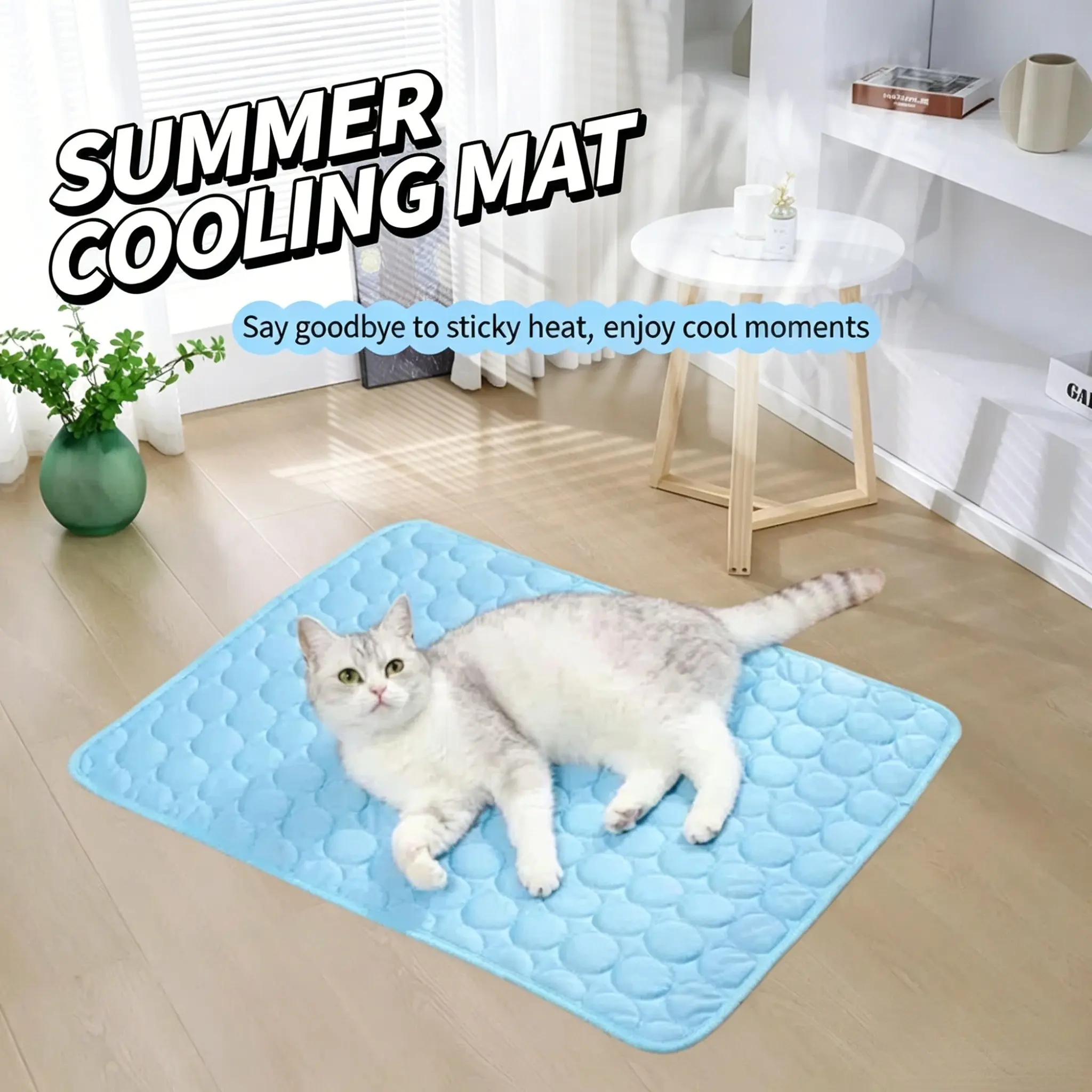 Large Pet Ice Silk Cool Pad, Universal for Cats and Dogs, Multiple Colors and Sizes, Cooling, Summer Cool Dog Bed, Breathable Cat Nest, Pet Supplies