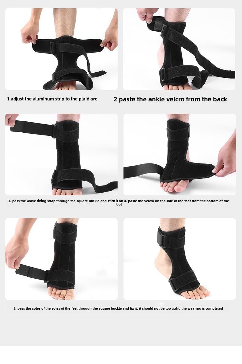 Foot Drop Brace - Adjustable Ankle Support Stabilizer - Orthotic Correction Sleeve for Sprain Protection & Daily Walking Recovery