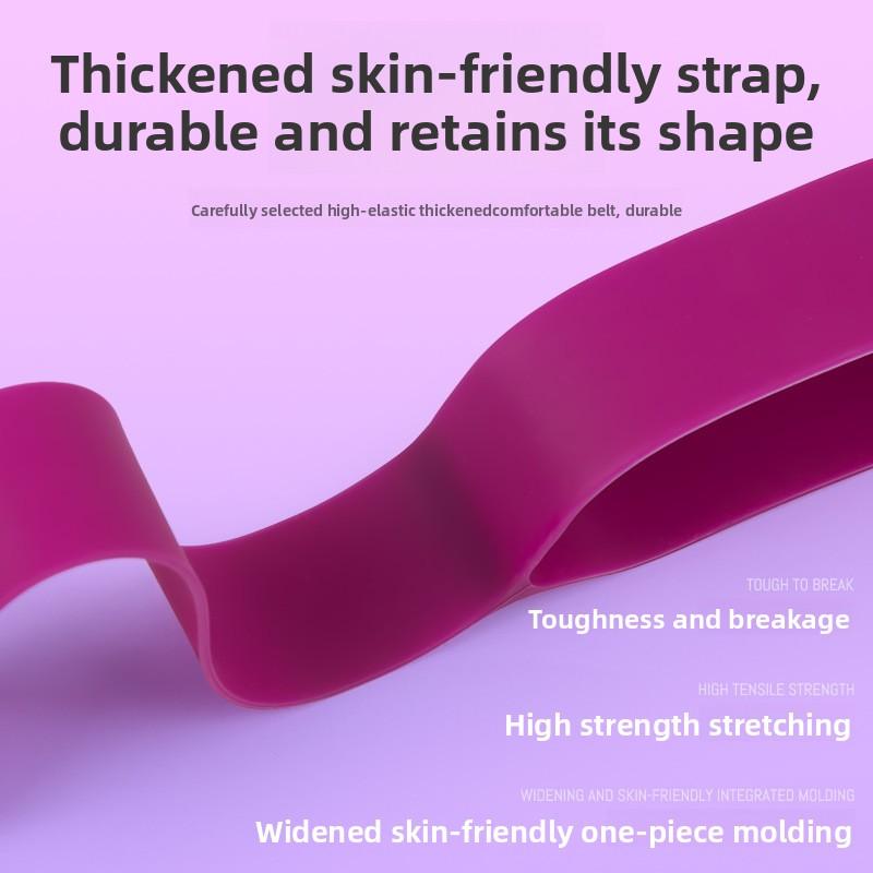 Cross-border 8-character puller Yoga pull belt Open shoulder beauty Back fitness equipment Resistance silicone elastic belt
