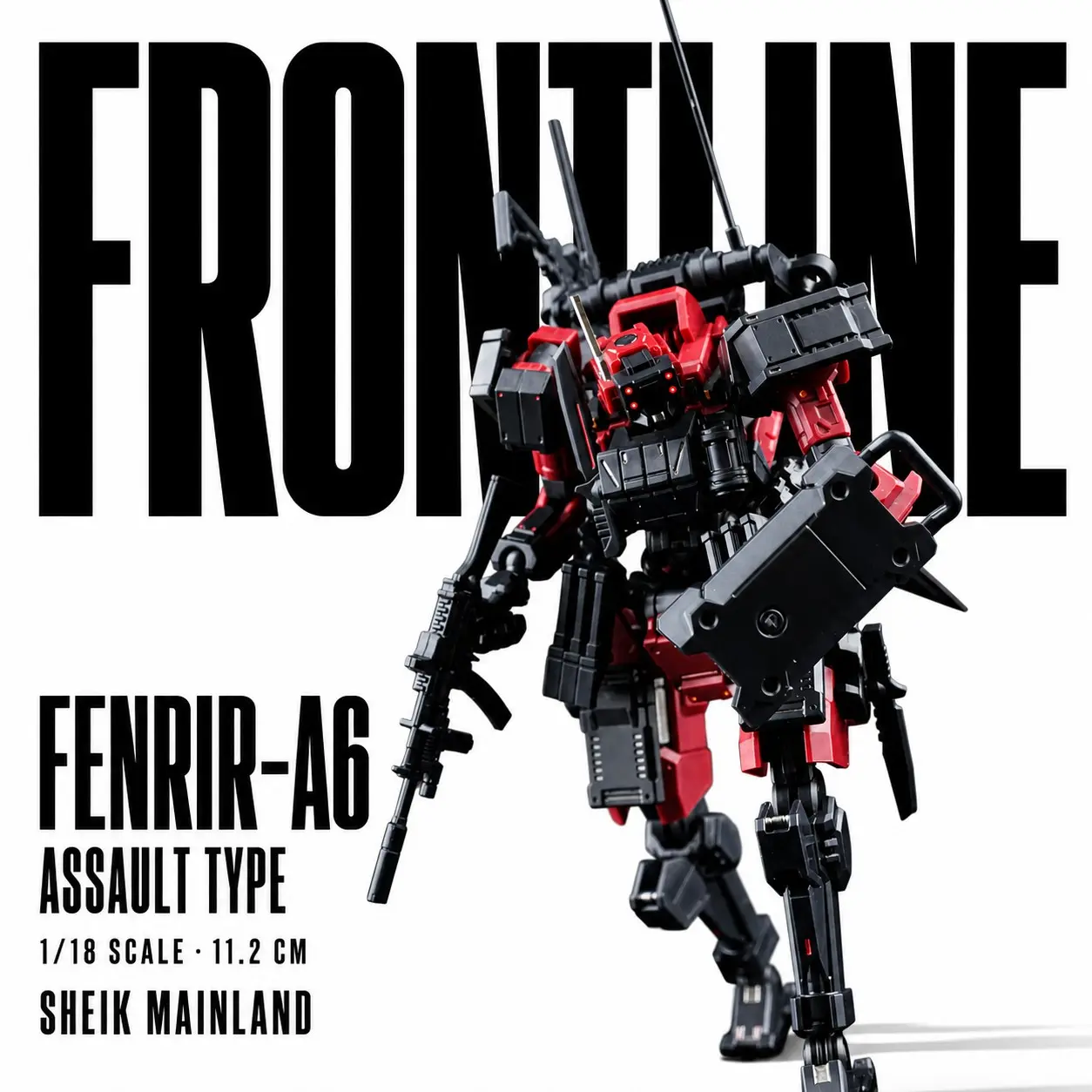 Officially Licensed 1/18 Scale Sci-Fi Mecha Build Model, Highly Detailed Collectible Action Figure, Cyberpunk Robot with Full Accessories, Desktop Display Piece