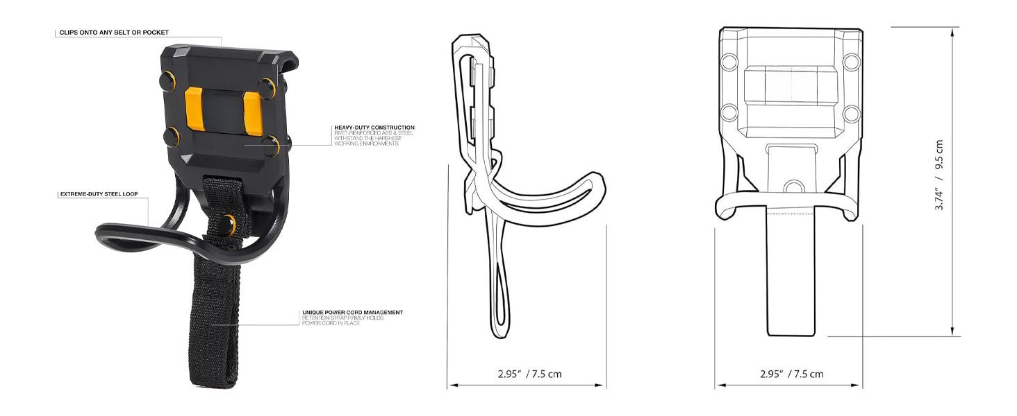 -52 Modular Hammer LoopSpecially designed to securely hold a hammer & keep cords uncluttered