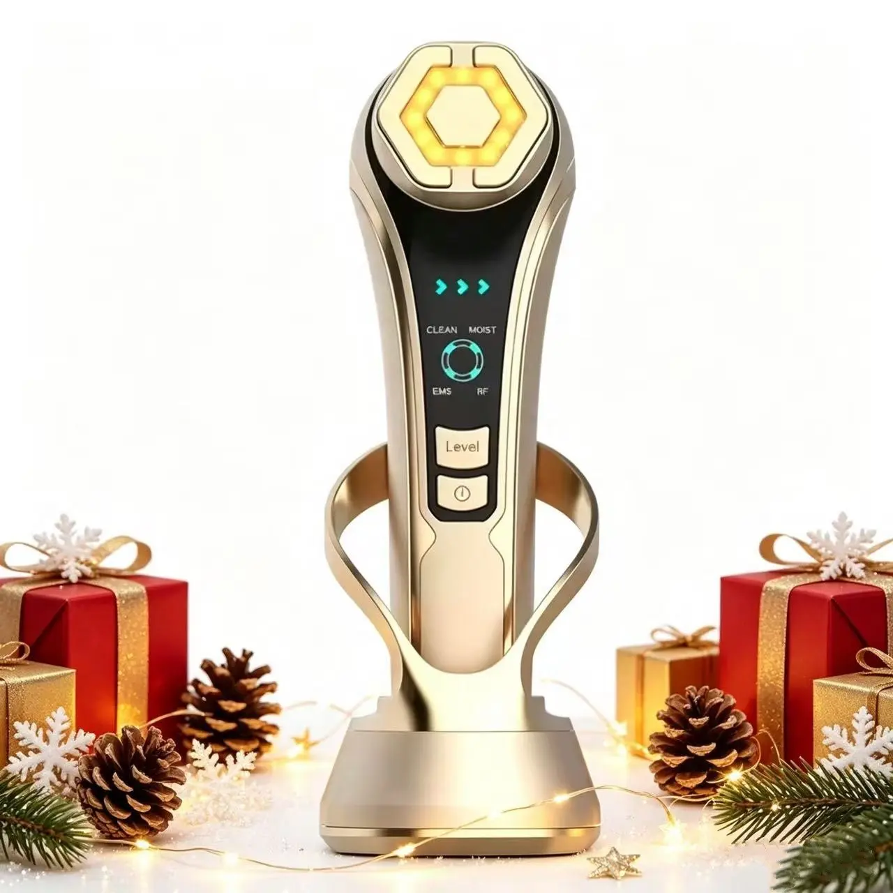 Facial Massager EMS Microcurrent Facial Lifting Care, Photon Beauty Treatment,  Lithium Battery, New RF Skin Rejuvenation Device