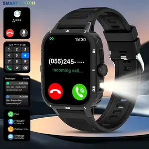 2026 New Smart Watch with LED Light, Wireless Calling, Camera & Music Control, Multi-Sport Modes, Alarm/Call-SMS Alert,  Iphone Android Compatible (Unisex)