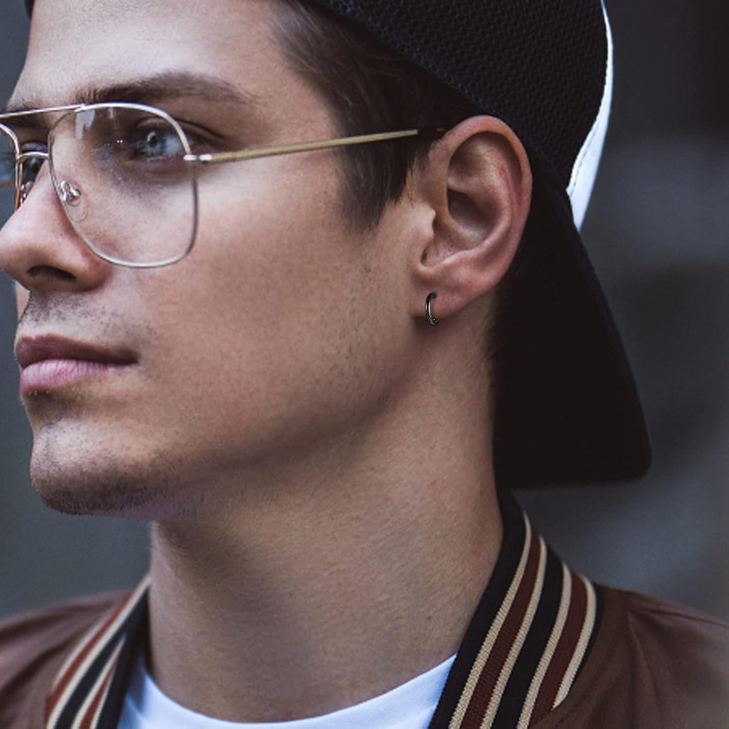 12Pairs 316L Surgical Stainless Steel Small Hoop Earrings for Men Women Hypoallergenic Huggie Hoops Cartilage Helix Tragus Lobes Hinged Sleeper Hoop Earrings Set 18G 6mm/8mm/10mm/12mm/14mm 12Pairs 316L Surgical Stainless Steel Small Hoop Earrings for Men Women Hypoallergenic Huggie Hoops Cartilage Helix Tragus Lobes Hinged Sleeper Hoop Earrings Set 18G 6mm/8mm/10mm/12mm/14mm