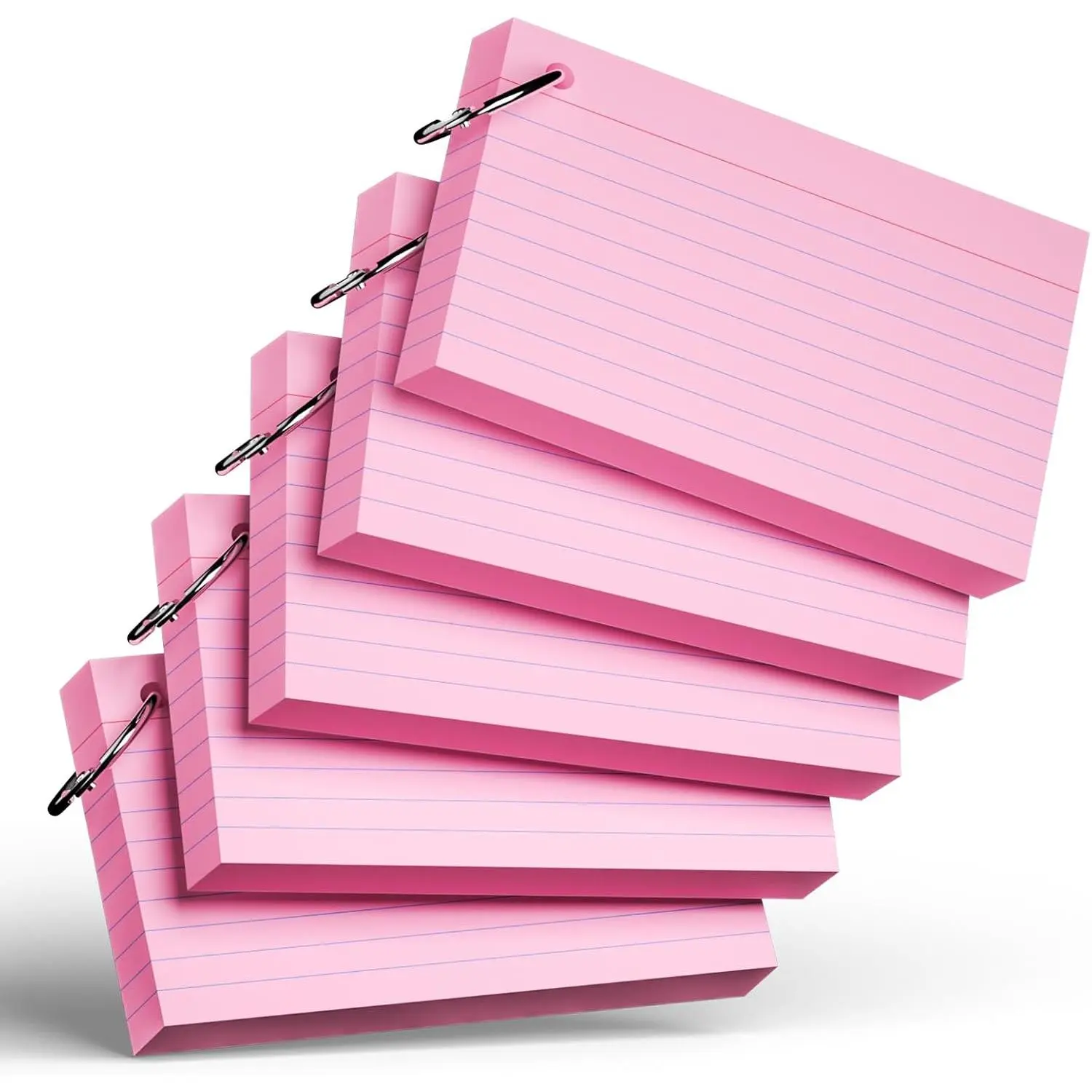 250 Count  Index Cards with Ring 3 x 5 Inch Heavyweight Ruled Index Cards, Flash Cards for Office & School Supplies and  Organization, Durable Study  Note Cards with Ruled Lines