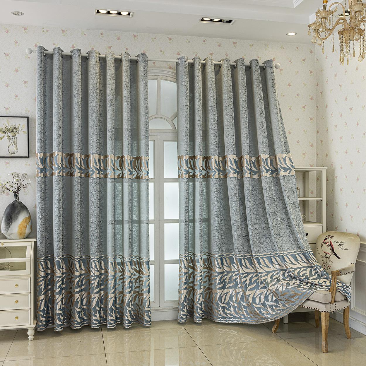 Geometric Pattern Window Curtain Panel, Easy Install Curtain, Modern Grommet Privacy Curtain for Living Room, Balcony, Bedroom and Restaurant, Home Decorative