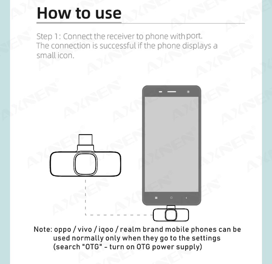Type C Wireless Lavalier Microphone.for Ios Mic Studio Karaoke Interview Sound Recording Microphone for  Wireless  Lavalier Mic Microphone Accessories
