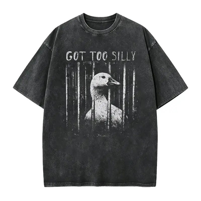 Fun Meme Shirt, Got Too Silly, Oversize, Womens, Mens,