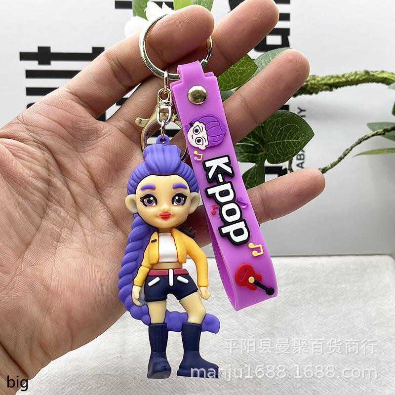 Cross-border kpop witch hunter girl group keychain doll pendant blind box Korean witch hunter group bag small pendant decoration