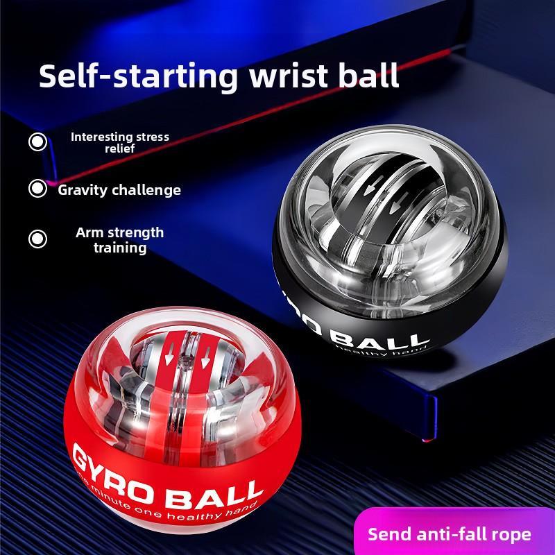 Wrist Ball Fifth Order Color Change Exercise Wrist Arm Self-Start Decompression Metal Mute Centrifugal Fitness Gyro Grip Ball