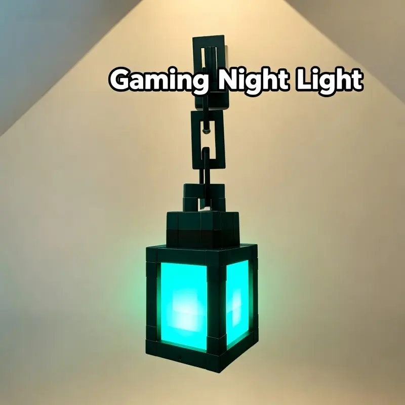 RGB Lantern Light with Remote Control, USB Rechargeable, Color Changing, Decorative Led Light, Hangable Wall Mount, Decor for Game Room, Bedroom, RGB Gaming Light